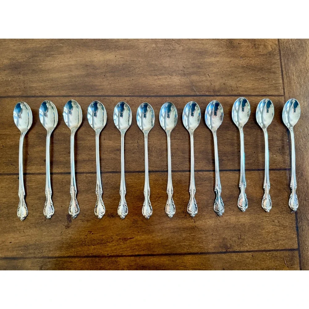 Rogers & Bro Silver Plate Flatware Set Remembrance Pattern 18pc Serving Piece